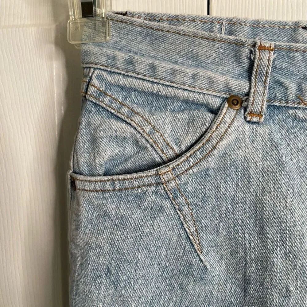 Vtg Chic Kids Acid Wash Jeans 14 High Rise High Waisted Tulip Hem Breakfast Club